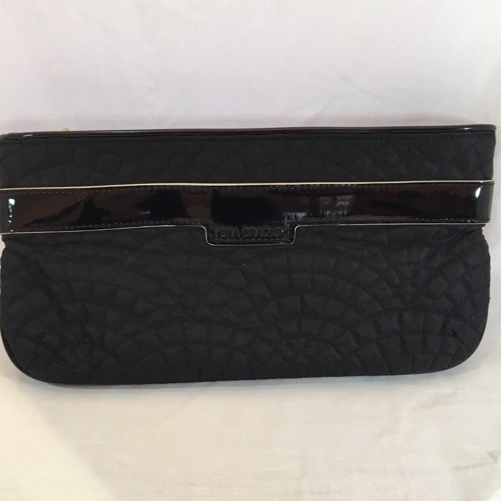 Unique Black Vera Bradley Clutch Purse Quilted